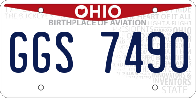 OH license plate GGS7490