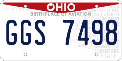 OH license plate GGS7498
