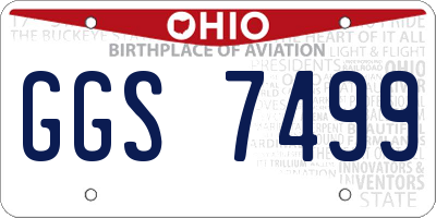 OH license plate GGS7499