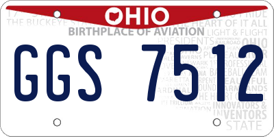 OH license plate GGS7512