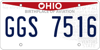 OH license plate GGS7516