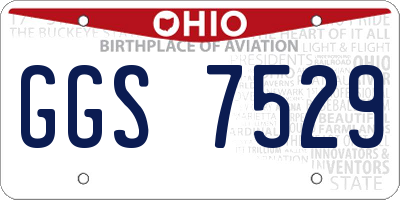 OH license plate GGS7529
