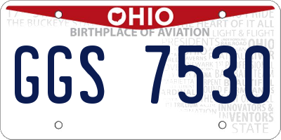 OH license plate GGS7530
