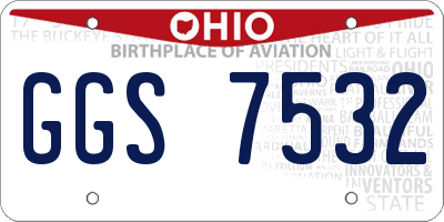 OH license plate GGS7532