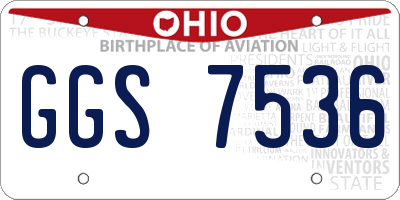 OH license plate GGS7536