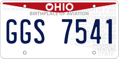 OH license plate GGS7541