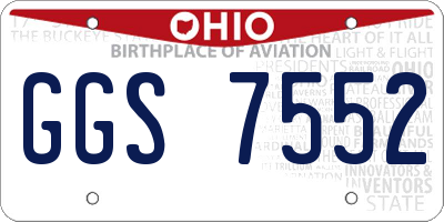 OH license plate GGS7552