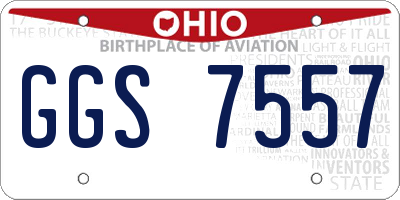 OH license plate GGS7557