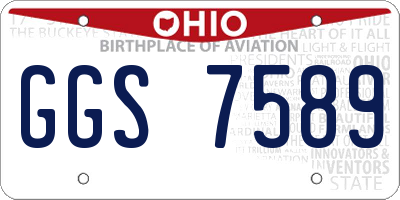 OH license plate GGS7589
