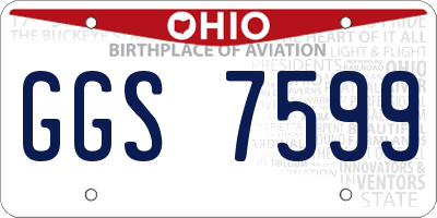 OH license plate GGS7599