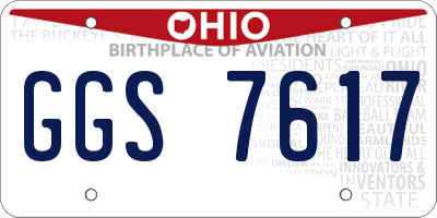 OH license plate GGS7617