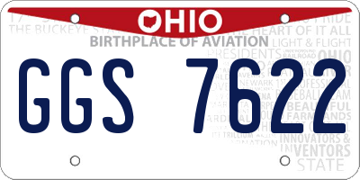 OH license plate GGS7622