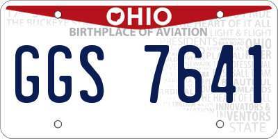 OH license plate GGS7641