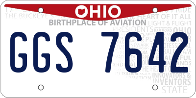 OH license plate GGS7642