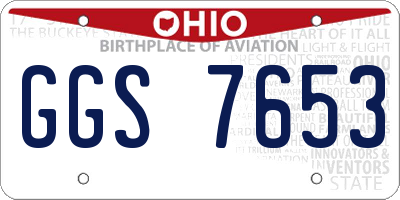 OH license plate GGS7653