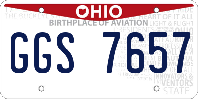 OH license plate GGS7657