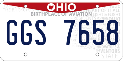 OH license plate GGS7658