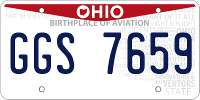 OH license plate GGS7659