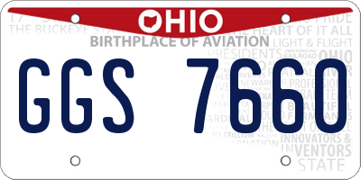 OH license plate GGS7660