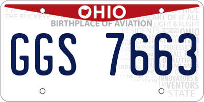 OH license plate GGS7663