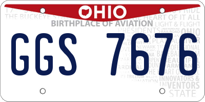 OH license plate GGS7676