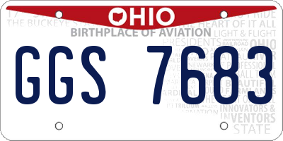 OH license plate GGS7683