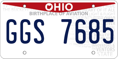 OH license plate GGS7685
