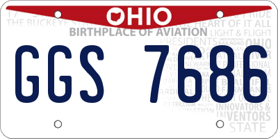 OH license plate GGS7686