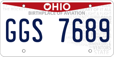 OH license plate GGS7689