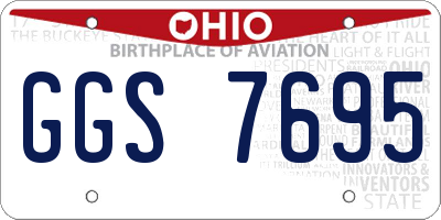 OH license plate GGS7695