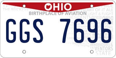 OH license plate GGS7696