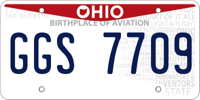 OH license plate GGS7709