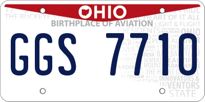 OH license plate GGS7710