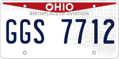 OH license plate GGS7712