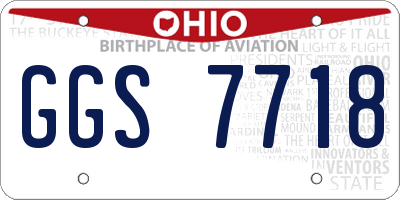 OH license plate GGS7718