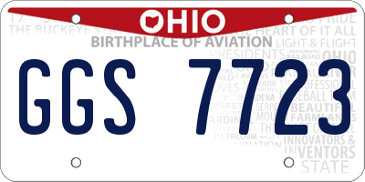 OH license plate GGS7723