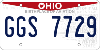 OH license plate GGS7729