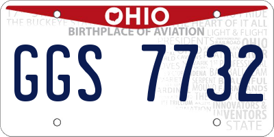 OH license plate GGS7732