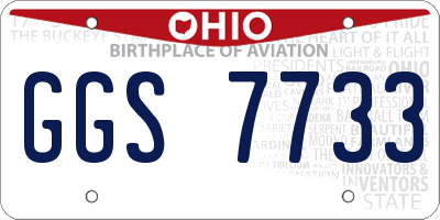 OH license plate GGS7733