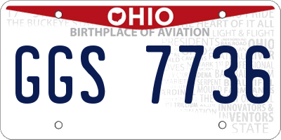 OH license plate GGS7736