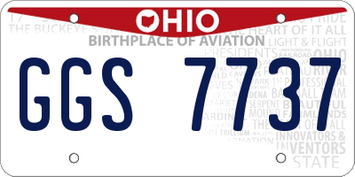 OH license plate GGS7737