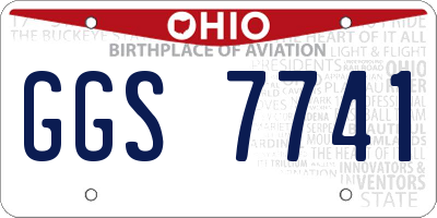 OH license plate GGS7741