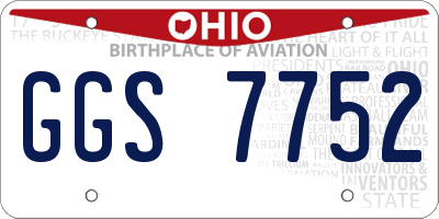 OH license plate GGS7752