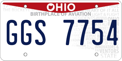 OH license plate GGS7754