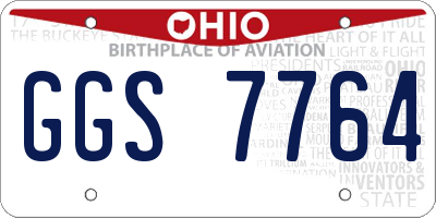 OH license plate GGS7764