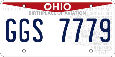 OH license plate GGS7779