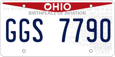 OH license plate GGS7790