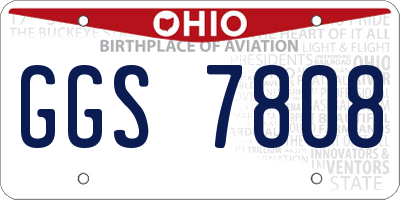 OH license plate GGS7808