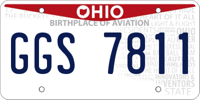 OH license plate GGS7811