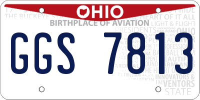 OH license plate GGS7813